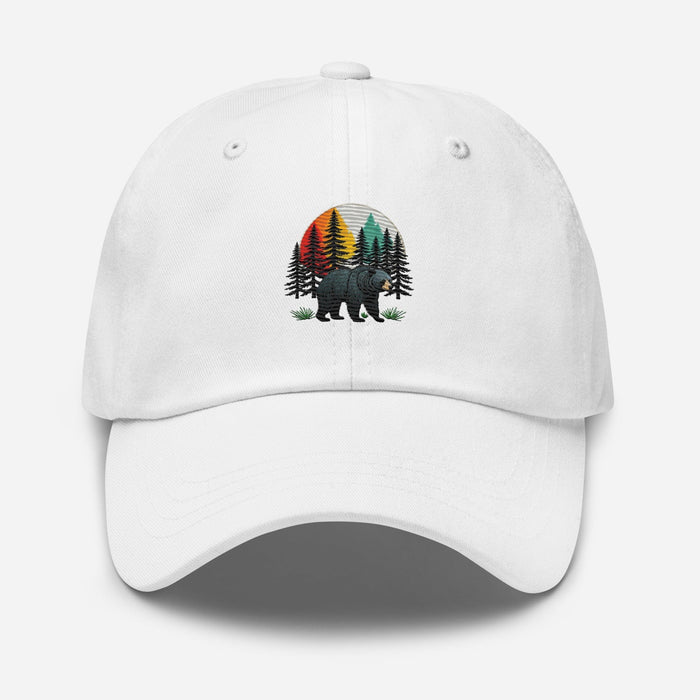 Forest Guardian Black Bear Dad Hat Adjustable Low Profile Design Womens Hat Mens Hat  Great Gift Camping Hiking