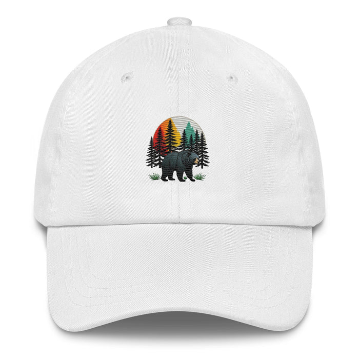 Forest Guardian Black Bear Dad Hat Adjustable Low Profile Design Womens Hat Mens Hat  Great Gift Camping Hiking