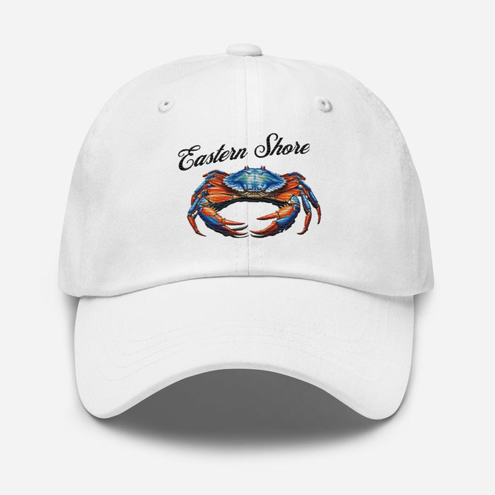 Eastern Shore Blue Crab Embroidered Hat. Coastal inspired Cap for Seafood Lovers