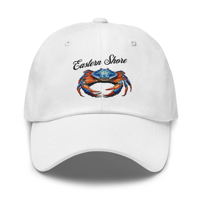 Eastern Shore Blue Crab Embroidered Hat. Coastal inspired Cap for Seafood Lovers