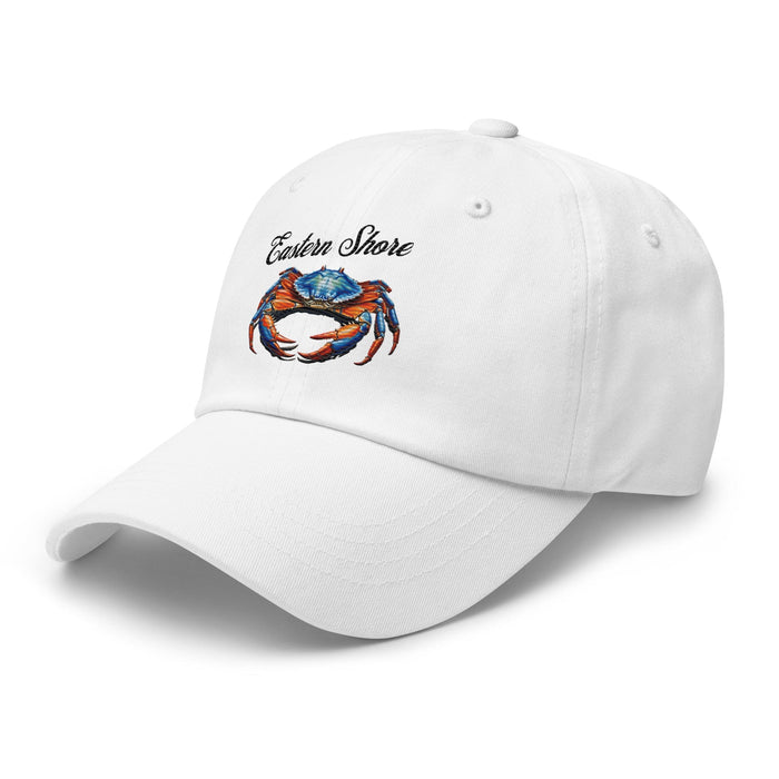 Eastern Shore Blue Crab Embroidered Hat. Coastal inspired Cap for Seafood Lovers