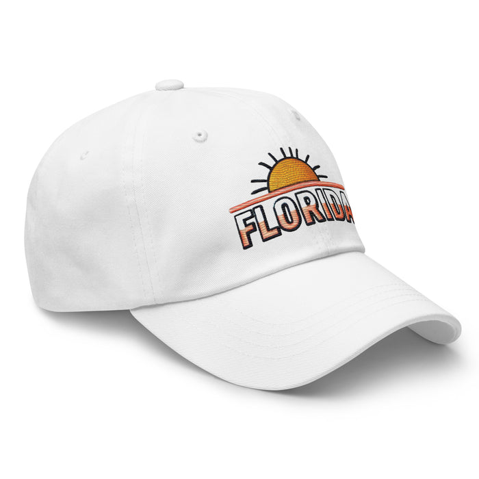 The Sunshine State Florida Dad Hat: Low-Profile, Embroidered, Adjustable Strap Vacation Hat Great Gift Idea