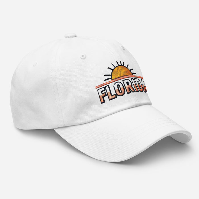 The Sunshine State Florida Dad Hat: Low-Profile, Embroidered, Adjustable Strap Vacation Hat Great Gift Idea