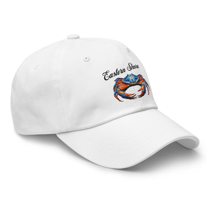 Eastern Shore Blue Crab Embroidered Hat. Coastal inspired Cap for Seafood Lovers