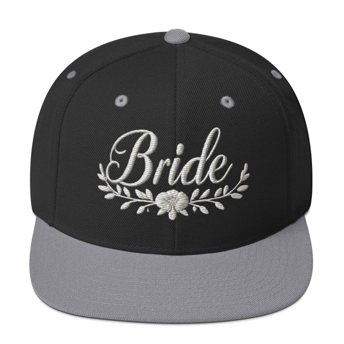 Trendy Embroidered Snap Back Bride Hat: Chic Adjustable Low-Profile Design for Every Brides Special Occasion Bridal Gift