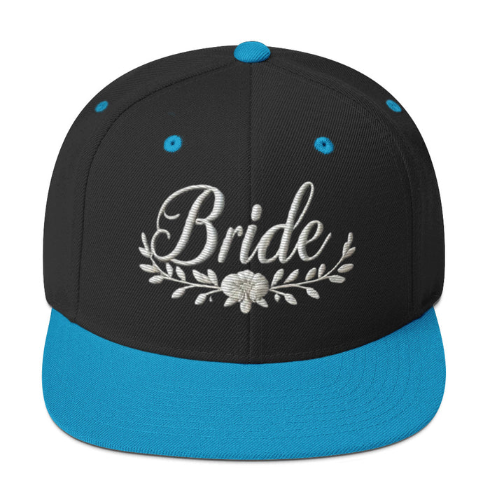 Trendy Embroidered Snap Back Bride Hat: Chic Adjustable Low-Profile Design for Every Brides Special Occasion Bridal Gift