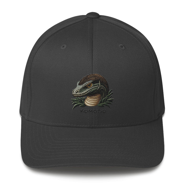 Komodo Dragon  Structured Twill Cap Stretch Fit Athletic Hat