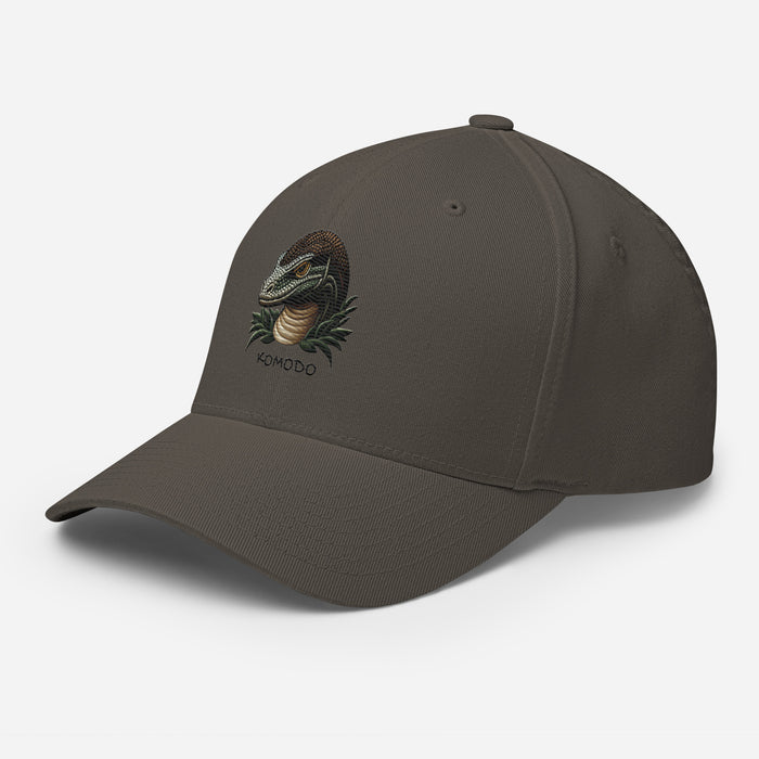 Komodo Dragon  Structured Twill Cap Stretch Fit Athletic Hat