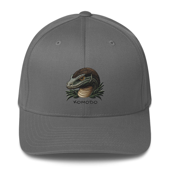 Komodo Dragon  Structured Twill Cap Stretch Fit Athletic Hat