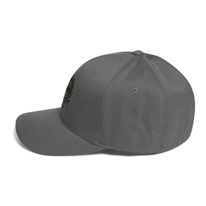 Embroidered Komodo Dragon Structured Twill Cap, Stretch Fit Athletic Hat Wildlife Hat