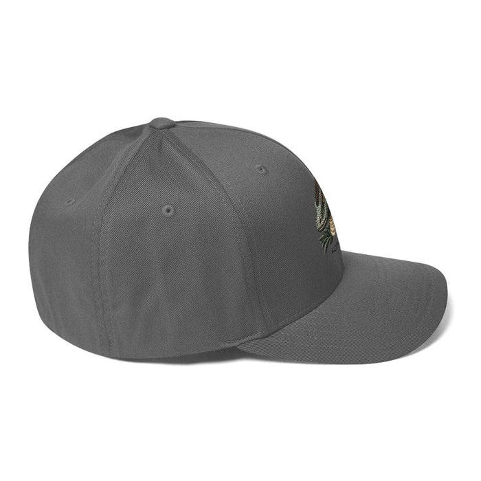 Embroidered Komodo Dragon Structured Twill Cap, Stretch Fit Athletic Hat Wildlife Hat