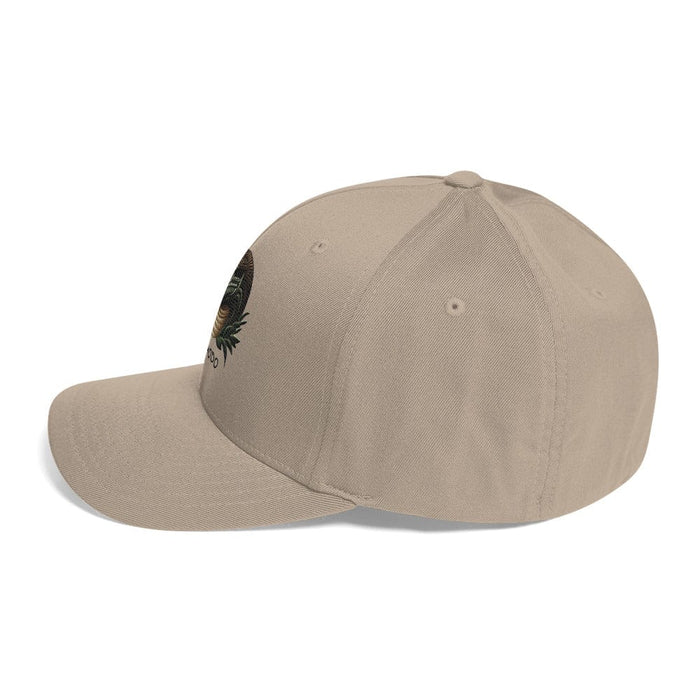 Embroidered Komodo Dragon Structured Twill Cap, Stretch Fit Athletic Hat Wildlife Hat