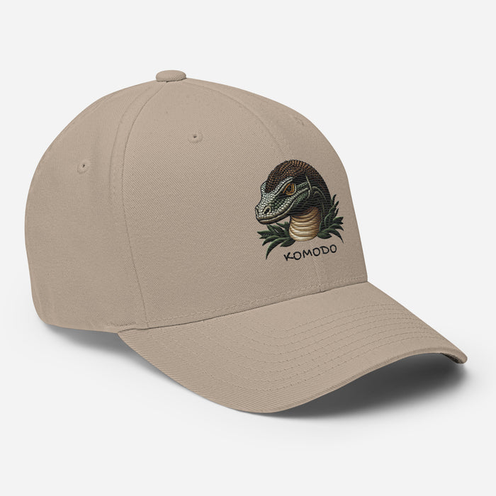 Komodo Dragon  Structured Twill Cap Stretch Fit Athletic Hat