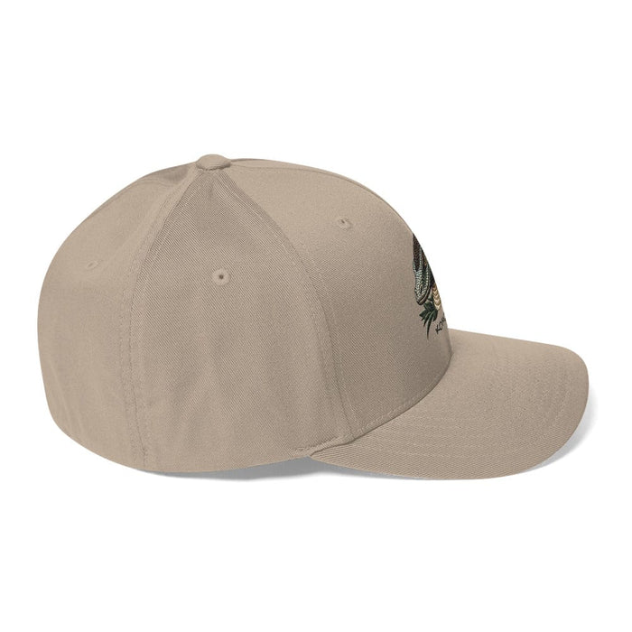 Embroidered Komodo Dragon Structured Twill Cap, Stretch Fit Athletic Hat Wildlife Hat