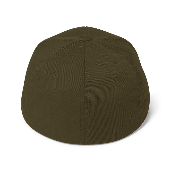 Sunchaser Embroidered Structured Twill Cap. Stretch Fit Athletic Hat