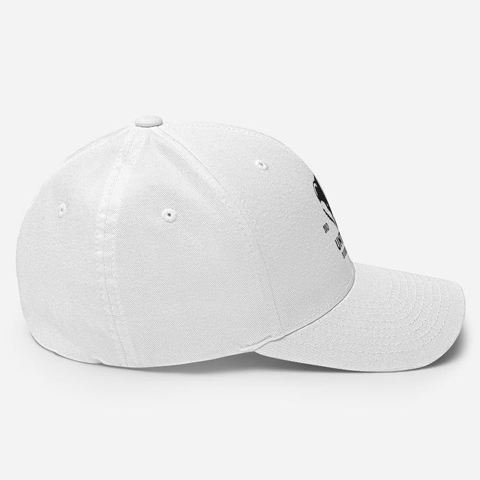 Untamed Badger Embroidered Structured Twill Cap. Stretch Fit Athletic Hat