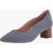 Cole Haan 5 / China Blue / Suede "Cole Haan Women's Block Heel Pump 45mm, China Blue Suede/Dark Natural,  SZ 5"