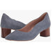 Cole Haan 5 / China Blue / Suede "Cole Haan Women's Block Heel Pump 45mm, China Blue Suede/Dark Natural,  SZ 5"