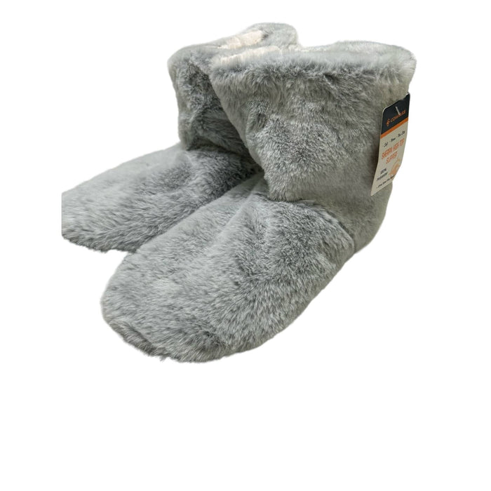 Compass One Size Fits Most / Gray "COMPASS Women's Sherpa Slipper Booties - One Size - Cozy & NEW"