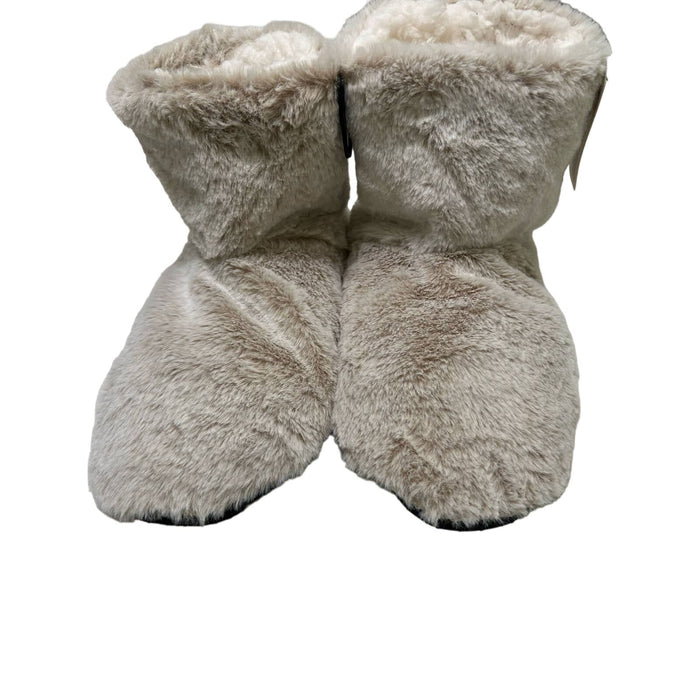 Compass One Size Fits Most / Tan "COMPASS Women's Sherpa Slipper Booties - One Size - Cozy & NEW"