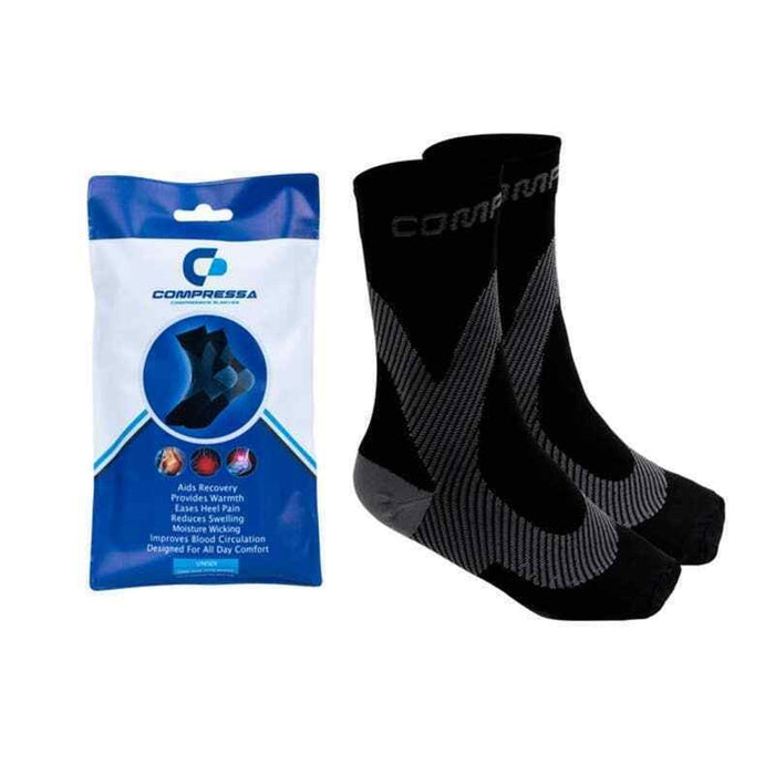 Compressa Compressa Socks with Covered Toe Targeted Compression Plantar Fasciitis Relief