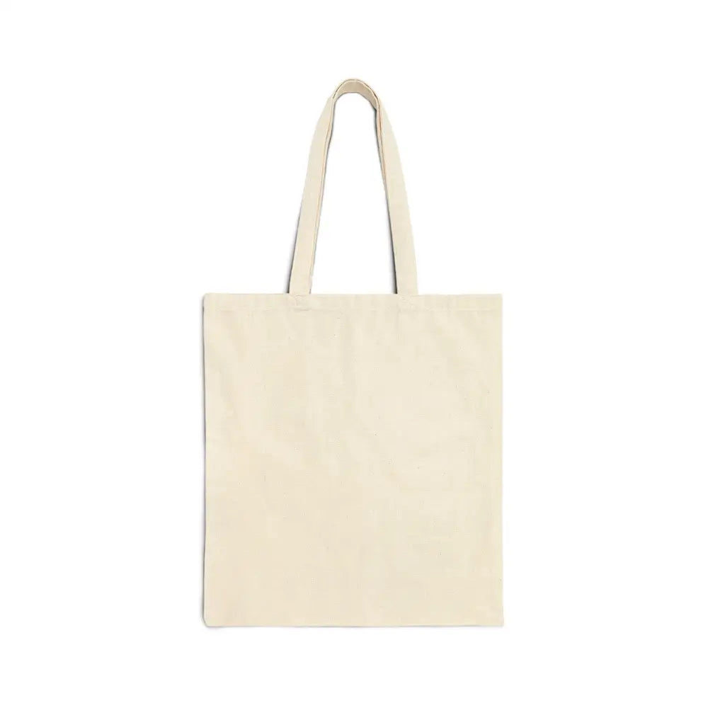 Plain off-white cotton canvas tote with Ivory Billed Woodpecker design