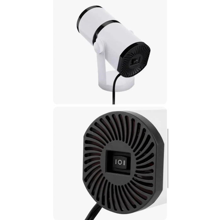 CPH ONE SIZE / WHITE Portable Car Heater Fan Defroster Defogger, 360 Degree Adjustable - 12V/24V