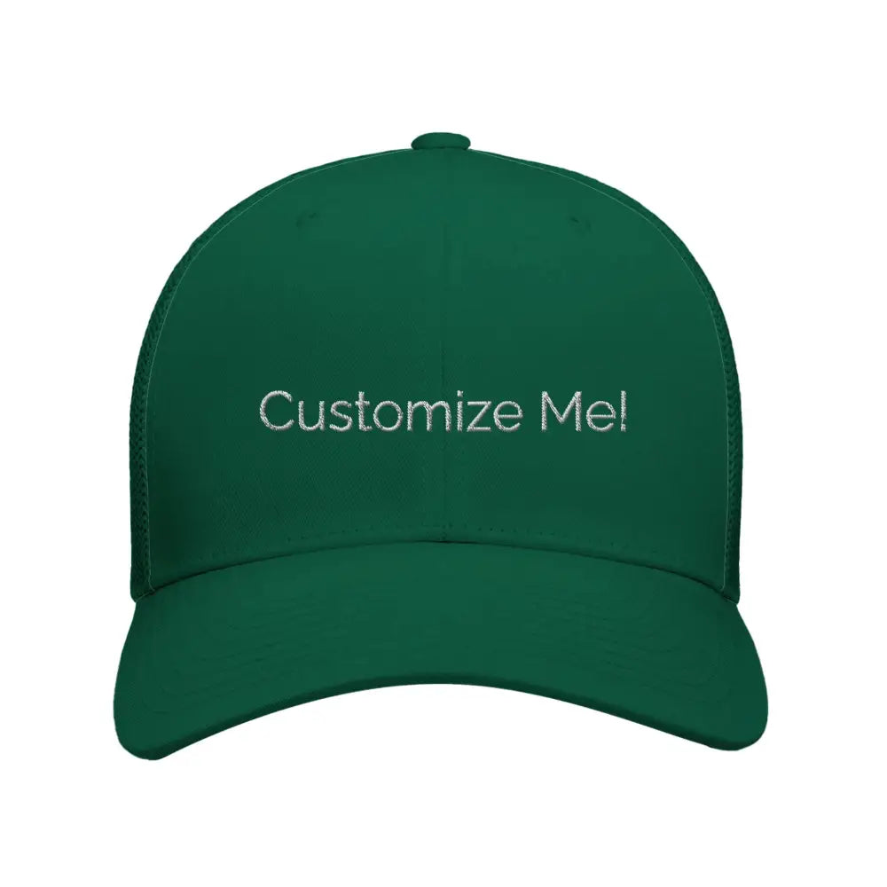 Green Trucker Corduroy Cap with Customize Me! Embroidered Text