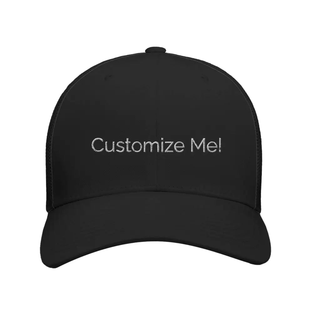 Retro black corduroy cap with white embroidered Make America Great text