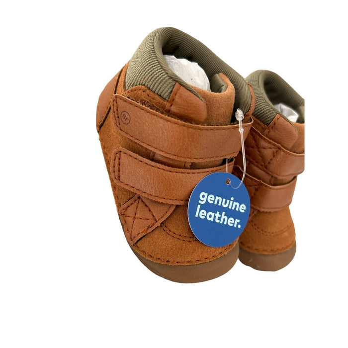 Stride Rite Martin Tan Boot - Comfort and Style for New Walkers - SZ 5 Months