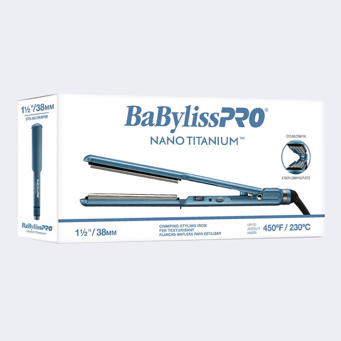 STRAIGHTENING BABYLISSPRO® NANO TITANIUM™ 1-1/2" STYLING CRIMPER