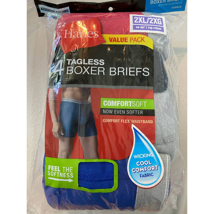 Hanes Men's Boxer Briefs 4 Tagless size 2XL uw55