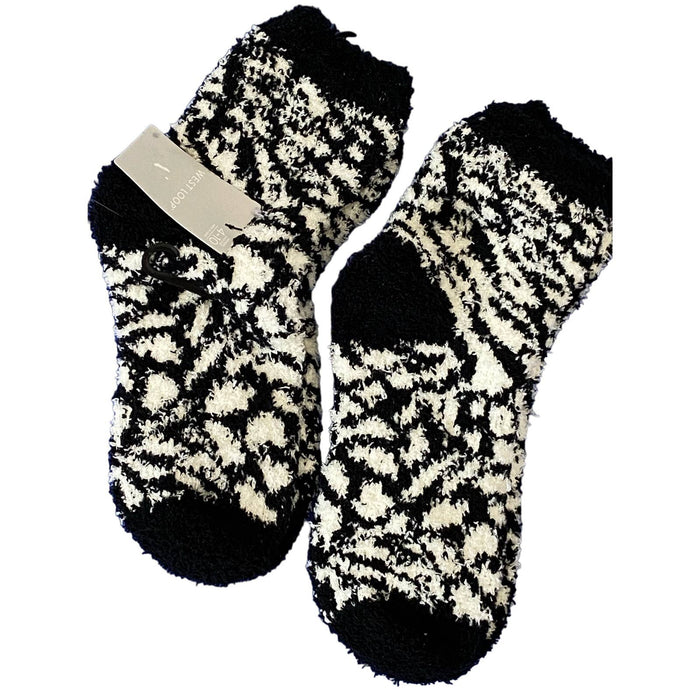 West Loop Cozy Fuzzy Liner Socks 2 PAIR SZ shoe 4-10