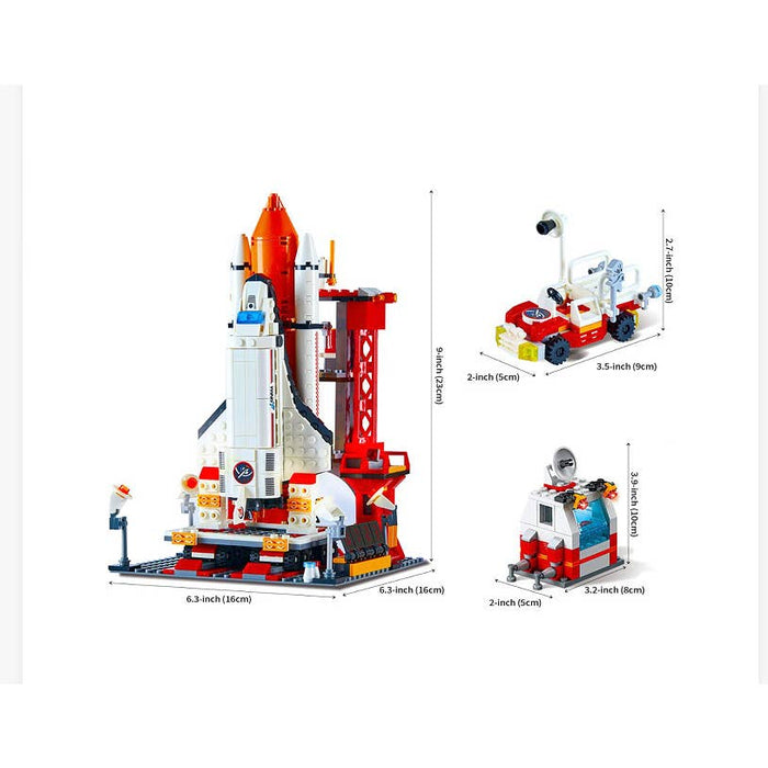 JSINMA City Space Shuttle Toys Building Sets with Astronaut Minifigures&Control STEM toys