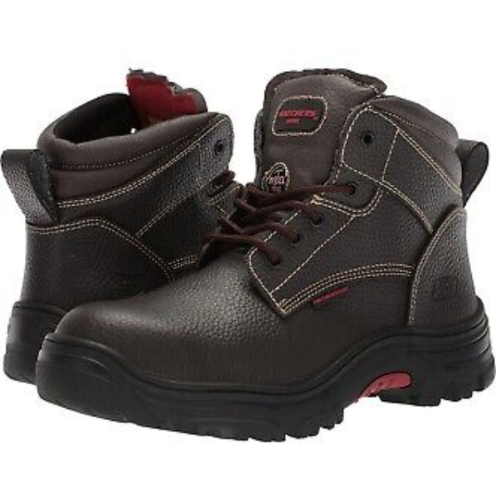 Skechers Men's Burgin-Tarlac Industrial Boot, Brown, Size 10