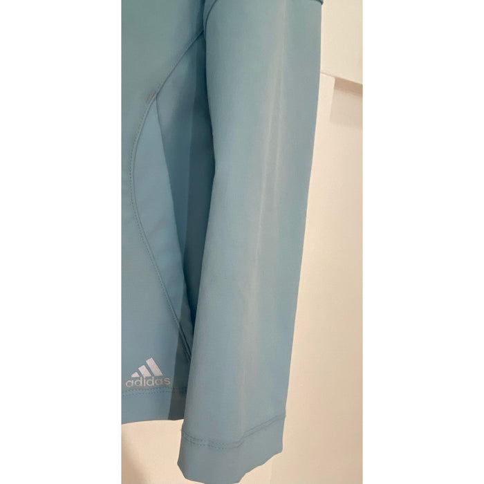 Adidas Beautiful Soft Blue Performance Track Jacket, Size M * wom158