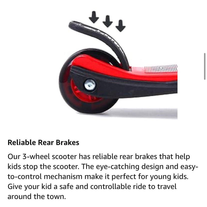 DAKOTT Ferrari Kickboard - Deluxe 3-Wheeled Scooter Sports Toys