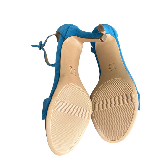 Naturalizer Kinsley Sandal - Beautiful Blue Heel Comfort & Style Size 10 W Shoes