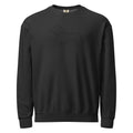 Black dachshund sweatshirt with minimal line art wiener dog design