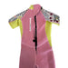 Dark lightning Small / Pink "Dark Lightning 3/2mm Kids Printed Short-Sleeved Wetsuit - Pink, Size Small" K15*