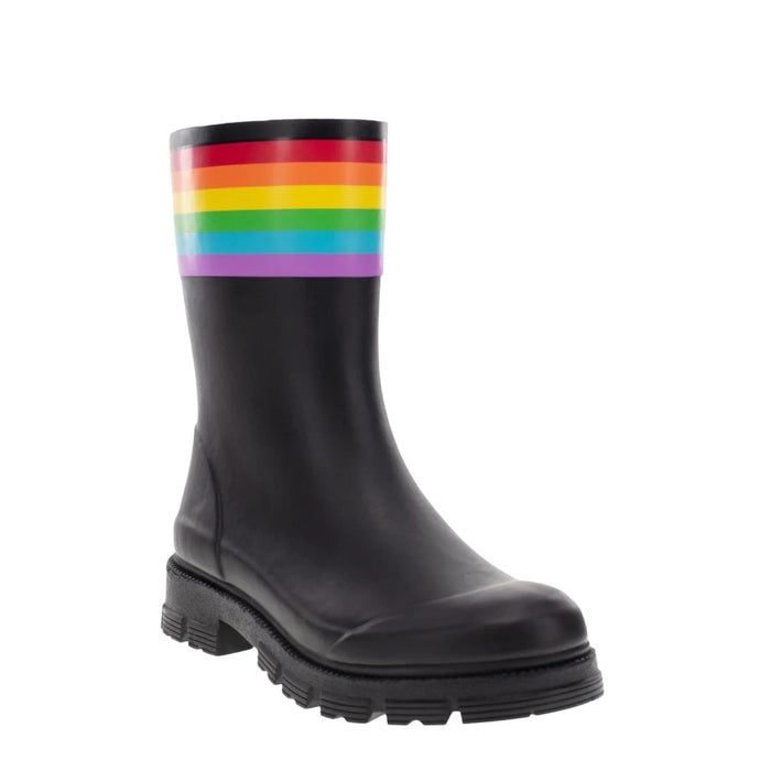 "CHOOKA Women's Storm Pride MID Rain Boots, Size 11 US, Rainbow"