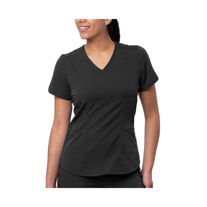 Adar Pro Modern Athletic Scrub Shirt black size M