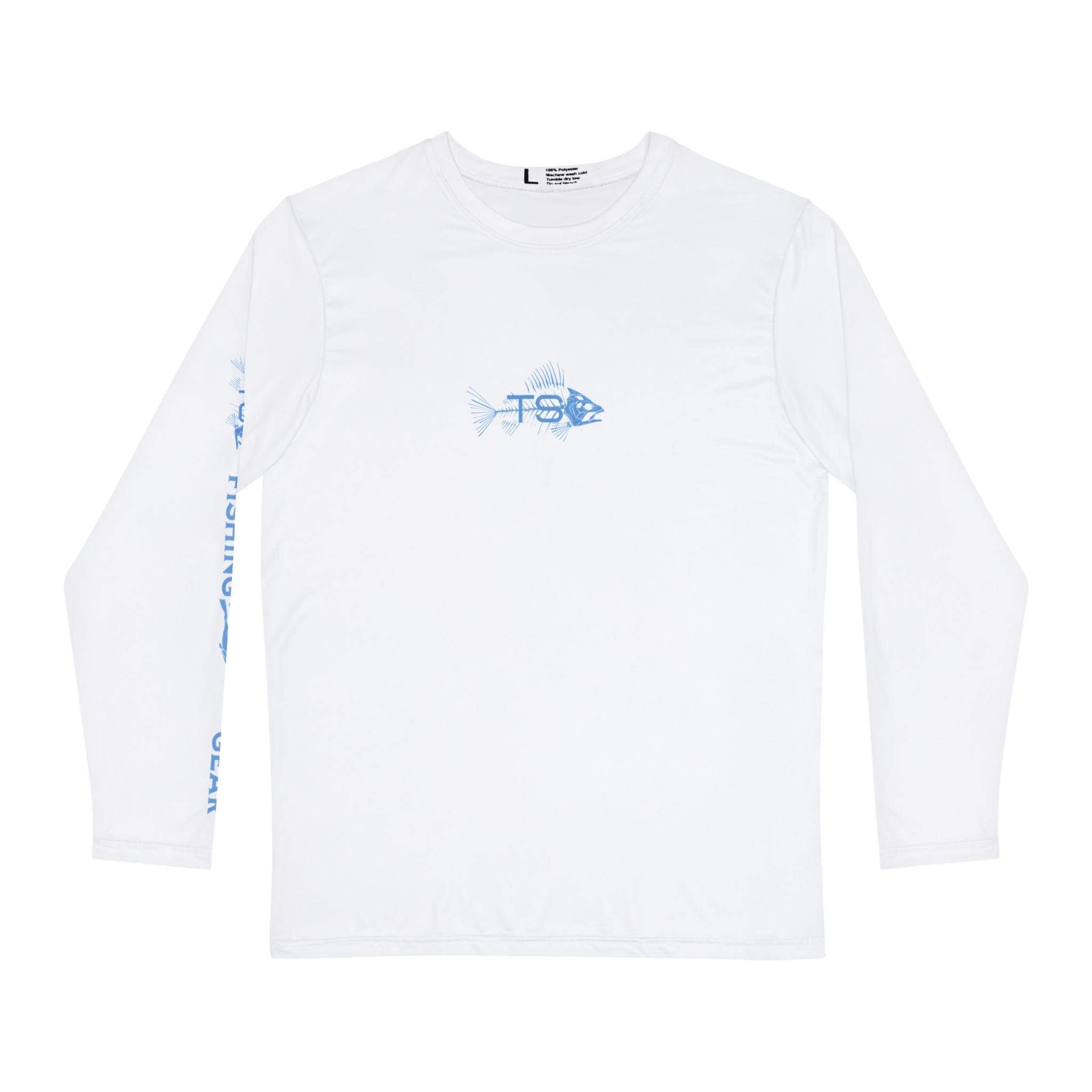 Deep Blue Offshore Fishing Unisex Performance Long Sleeve Shirt, 100% Polyester, Quick - Dry Activewear - Triniskies