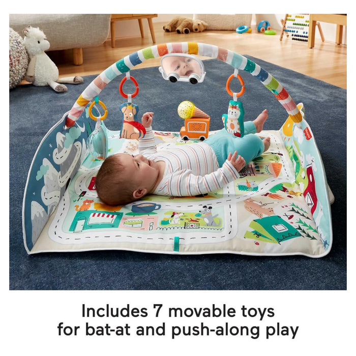 Fisher-Price Large Activity City Gym To Jumbo Playmat Baby