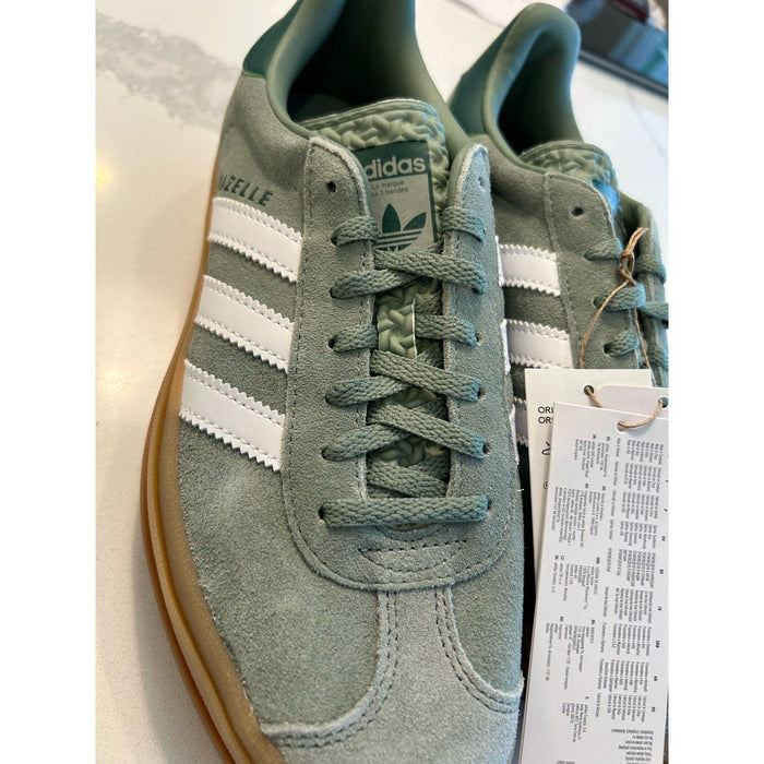 adidas Women's Gazelle Bold 'Green' Sneakers ID6998 Womens Athletic Stylish 5.5