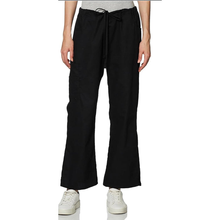 Dickies Girl Medium / Black Dickies Women's Signature Mid Rise Drawstring Scrubs Cargo Pant - Size M * WJ22