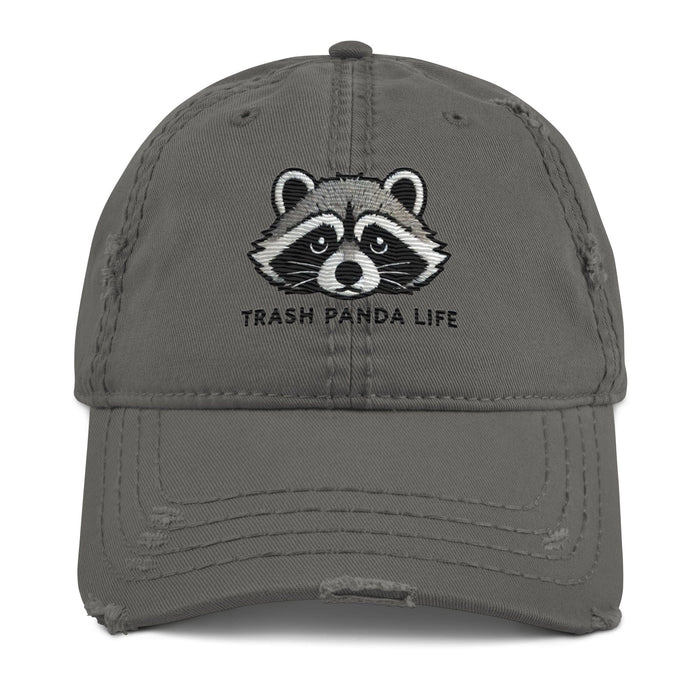 Embroidered Trash Panda Life Distressed Dad Hat – Edgy & Fun Wildlife Funny Stylish Hat