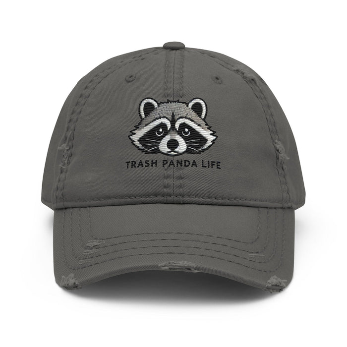 Embroidered Trash Panda Life Distressed Dad Hat – Edgy & Fun Wildlife Funny Stylish Hat