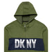 DKNY Small / Green DKNY Girls Classic Comfy Zip-Up Sweatshirt, Olive Sz S 8 * 1118