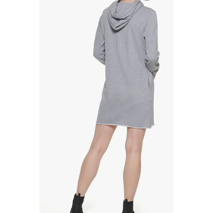 DKNY XS / Gray DKNY Women's Hooded Logo Jeans Dress - Effortlessly Stylish in Size XS* W1318